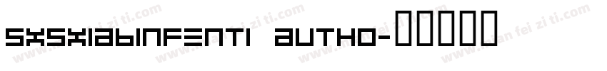 SXSXiaBinFenTi Autho字体转换